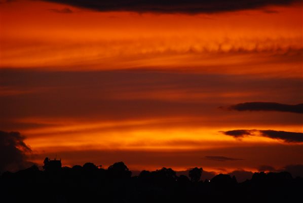 Sunset over Malpas